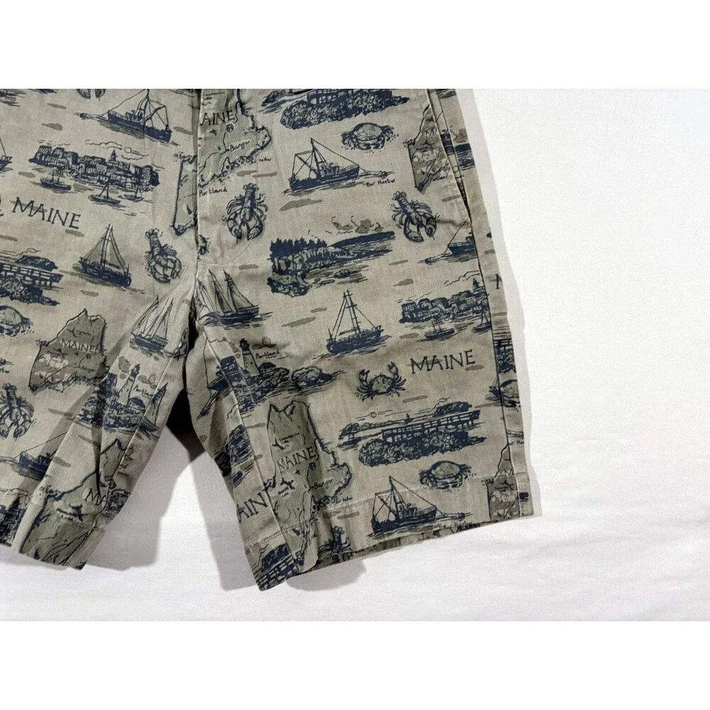J.CREW Gramercy Chino Shorts Mens Gray Boat Nautical Cotton 8